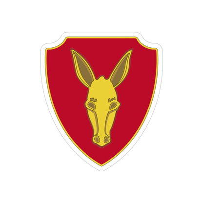 99th Field Artillery Battalion (U.S. Army) REVERSE PRINT Transparent STICKER-4 Inch-The Sticker Space