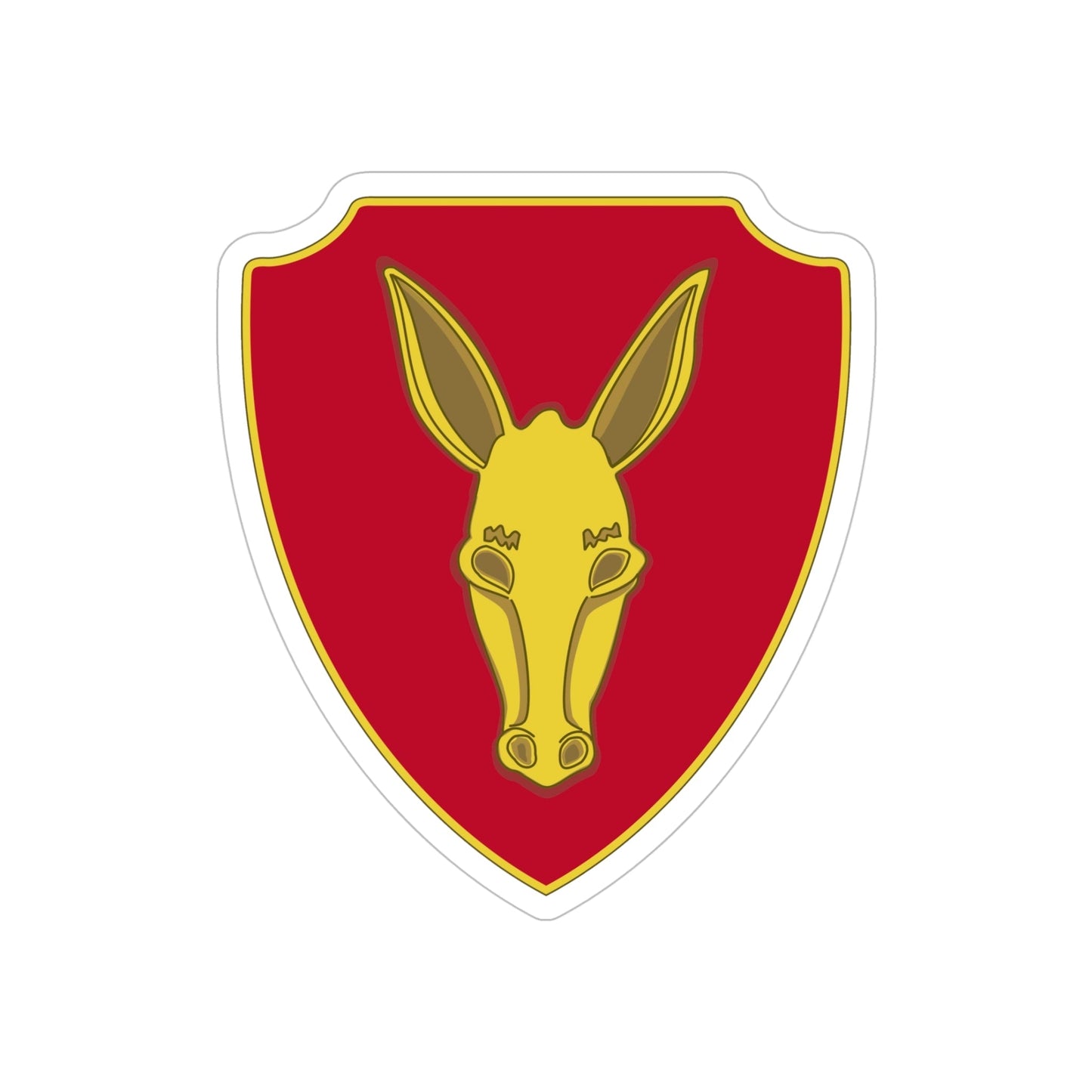 99th Field Artillery Battalion (U.S. Army) REVERSE PRINT Transparent STICKER-5 Inch-The Sticker Space