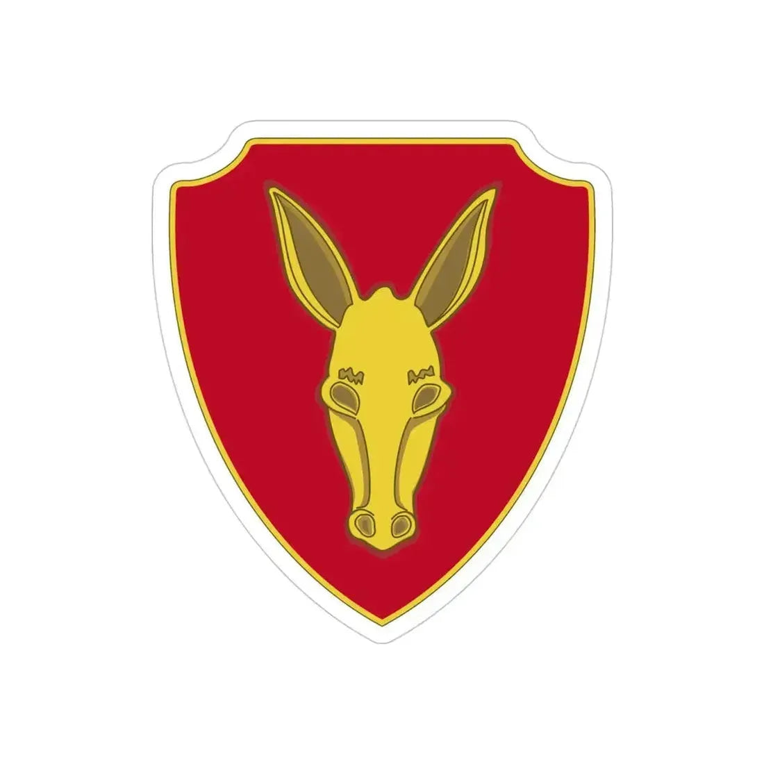 99th Field Artillery Battalion (U.S. Army) REVERSE PRINT Transparent Die-Cut STICKER 4 Inch Die-Cut Transparent - The Sticker Space