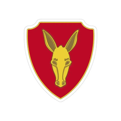 99th Field Artillery Battalion (U.S. Army) REVERSE PRINT Transparent Die-Cut STICKER 4 Inch Die-Cut Transparent - The Sticker Space