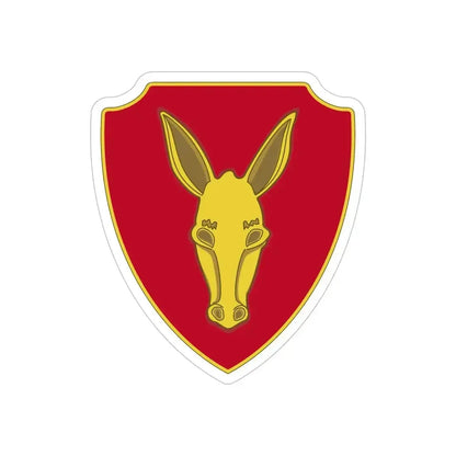 99th Field Artillery Battalion (U.S. Army) REVERSE PRINT Transparent Die-Cut STICKER 6 Inch Die-Cut Transparent - The Sticker Space