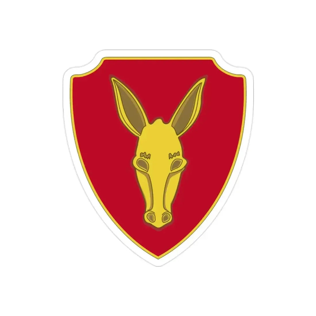 99th Field Artillery Battalion (U.S. Army) REVERSE PRINT Transparent Die-Cut STICKER - The Sticker Space