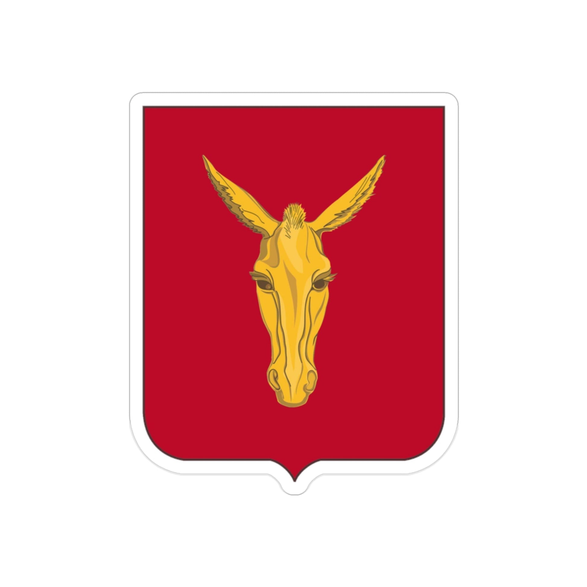 99th Field Artillery Battalion v2 (U.S. Army) REVERSE PRINT Transparent STICKER-2 Inch-The Sticker Space