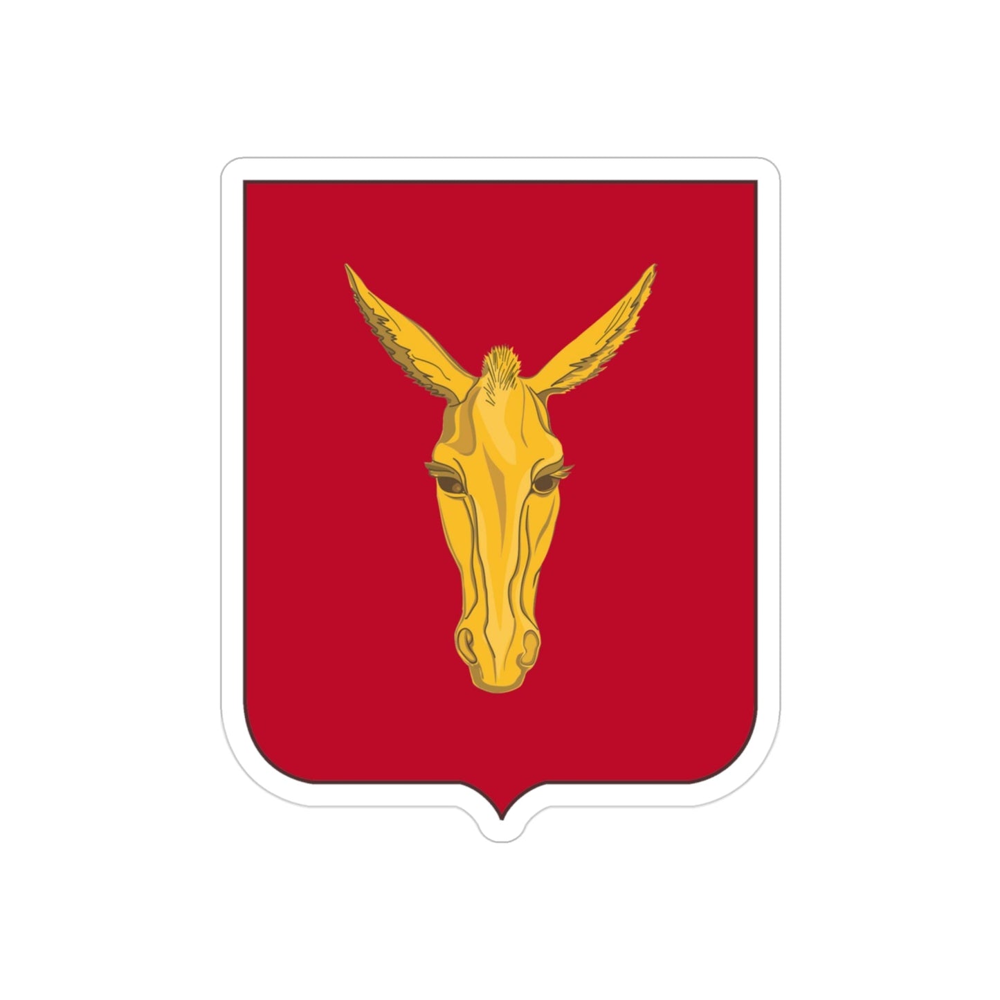 99th Field Artillery Battalion v2 (U.S. Army) REVERSE PRINT Transparent STICKER-3 Inch-The Sticker Space