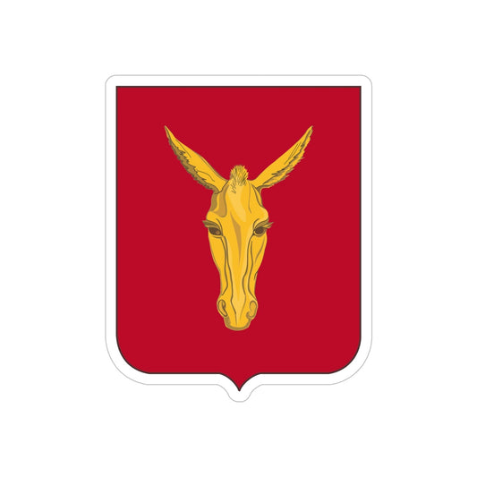 99th Field Artillery Battalion v2 (U.S. Army) REVERSE PRINT Transparent STICKER-6 Inch-The Sticker Space