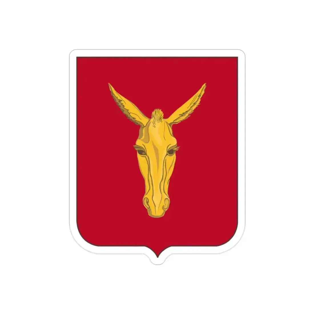 99th Field Artillery Battalion v2 (U.S. Army) REVERSE PRINT Transparent Die-Cut STICKER 2 Inch Die-Cut Transparent - The Sticker Space