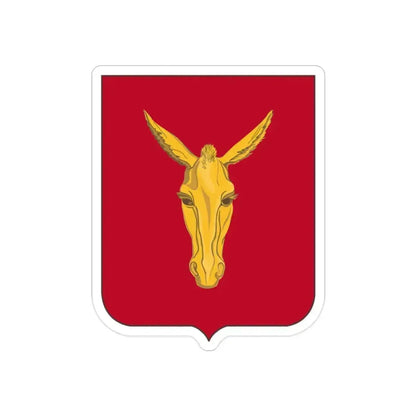 99th Field Artillery Battalion v2 (U.S. Army) REVERSE PRINT Transparent Die-Cut STICKER 2 Inch Die-Cut Transparent - The Sticker Space