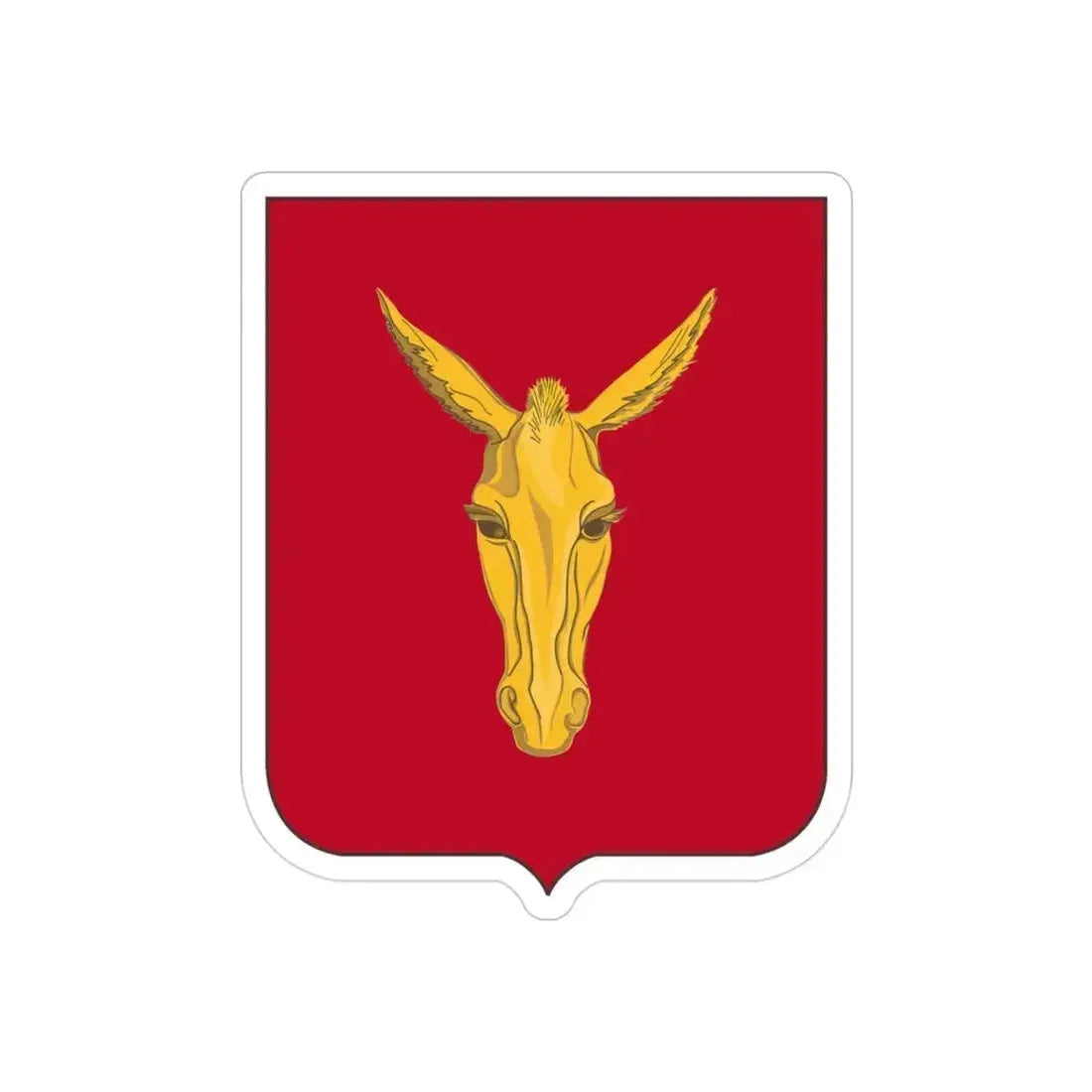 99th Field Artillery Battalion v2 (U.S. Army) REVERSE PRINT Transparent Die-Cut STICKER 3 Inch Die-Cut Transparent - The Sticker Space
