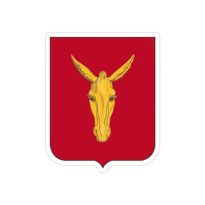 99th Field Artillery Battalion v2 (U.S. Army) REVERSE PRINT Transparent Die-Cut STICKER 3 Inch Die-Cut Transparent - The Sticker Space