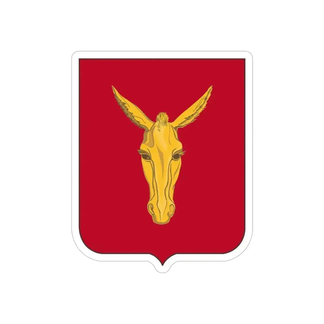 99th Field Artillery Battalion v2 (U.S. Army) REVERSE PRINT Transparent Die-Cut STICKER 5 Inch Die-Cut Transparent - The Sticker Space