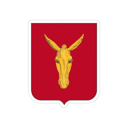 99th Field Artillery Battalion v2 (U.S. Army) REVERSE PRINT Transparent Die-Cut STICKER 5 Inch Die-Cut Transparent - The Sticker Space
