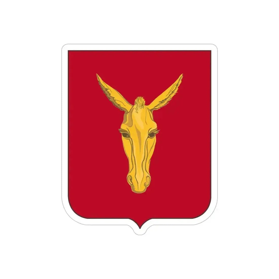 99th Field Artillery Battalion v2 (U.S. Army) REVERSE PRINT Transparent Die-Cut STICKER 6 Inch Die-Cut Transparent - The Sticker Space
