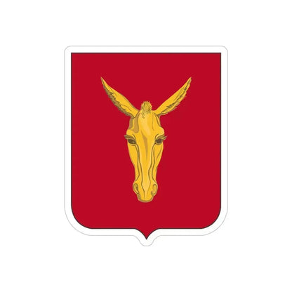 99th Field Artillery Battalion v2 (U.S. Army) REVERSE PRINT Transparent Die-Cut STICKER 6 Inch Die-Cut Transparent - The Sticker Space