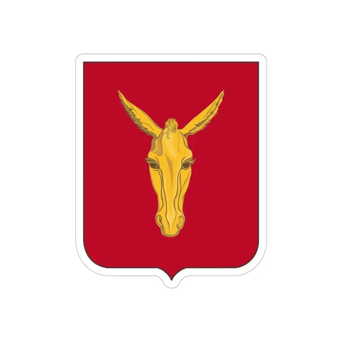 99th Field Artillery Battalion v2 (U.S. Army) REVERSE PRINT Transparent Die-Cut STICKER - The Sticker Space