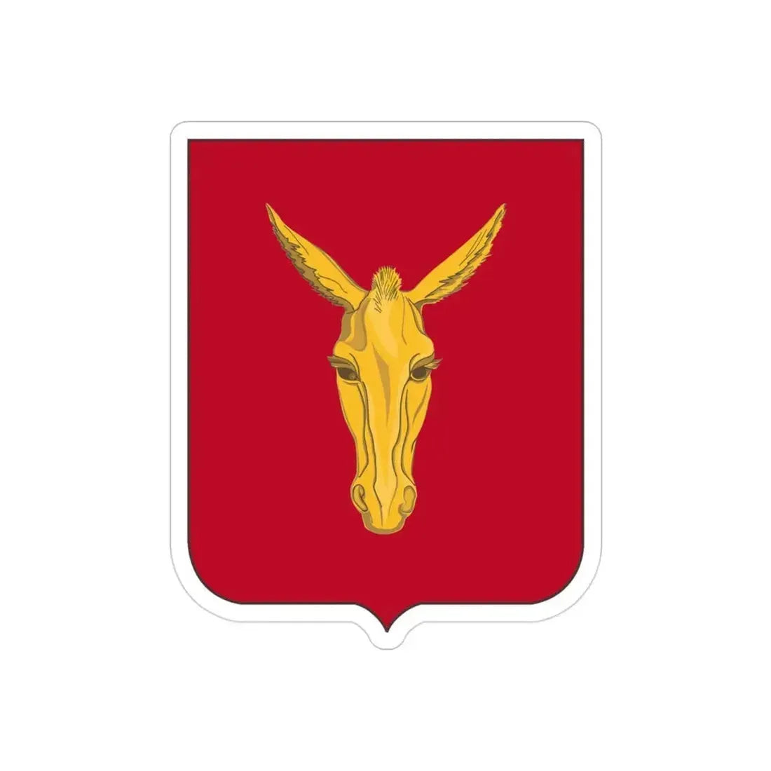 99th Field Artillery Battalion v2 (U.S. Army) REVERSE PRINT Transparent Die-Cut STICKER - The Sticker Space