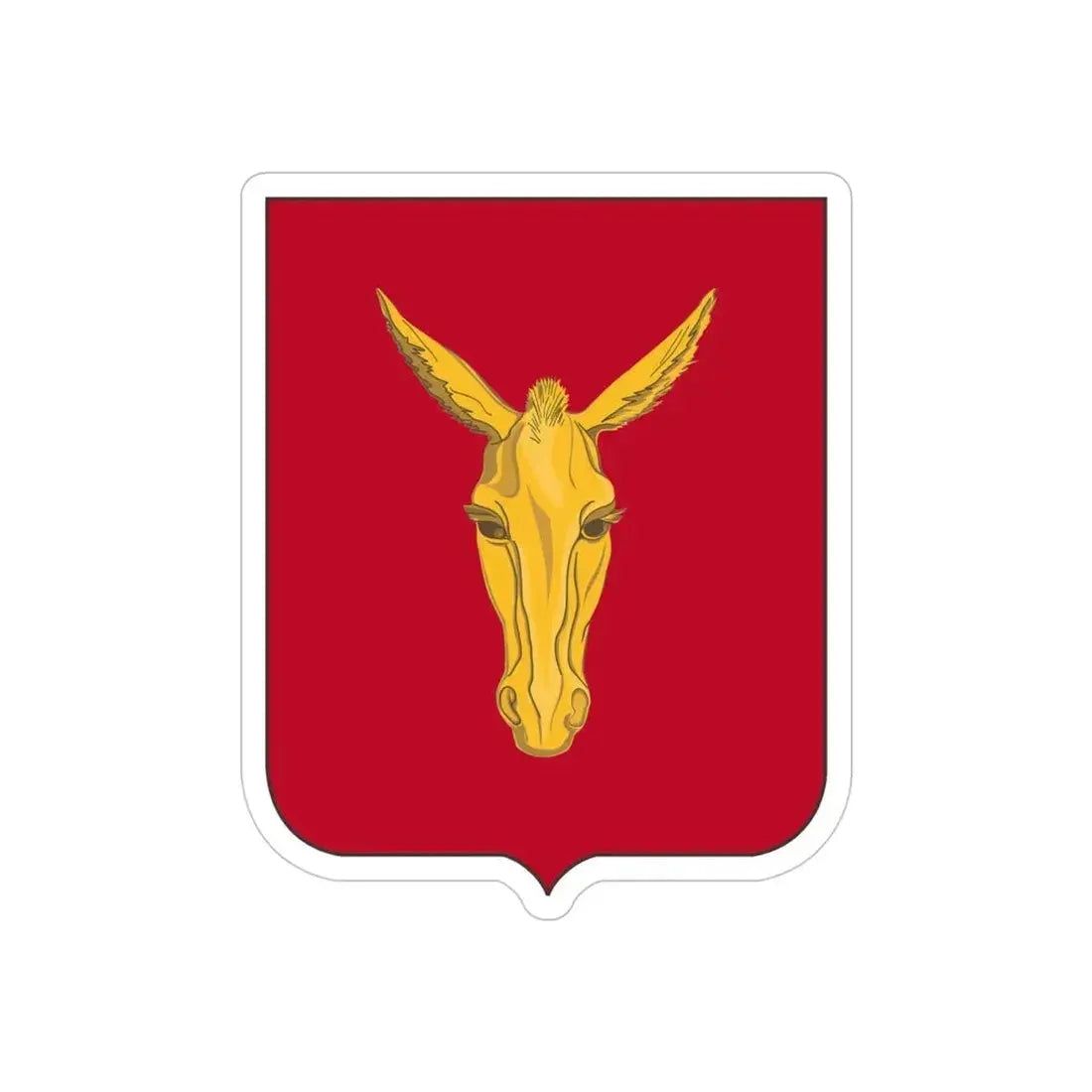99th Field Artillery Battalion v2 (U.S. Army) REVERSE PRINT Transparent Die-Cut STICKER - The Sticker Space
