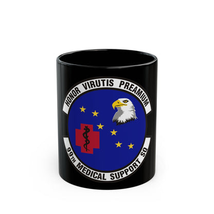 99th Medical Support Squadron (U.S. Air Force) Black Coffee Mug-11oz-The Sticker Space