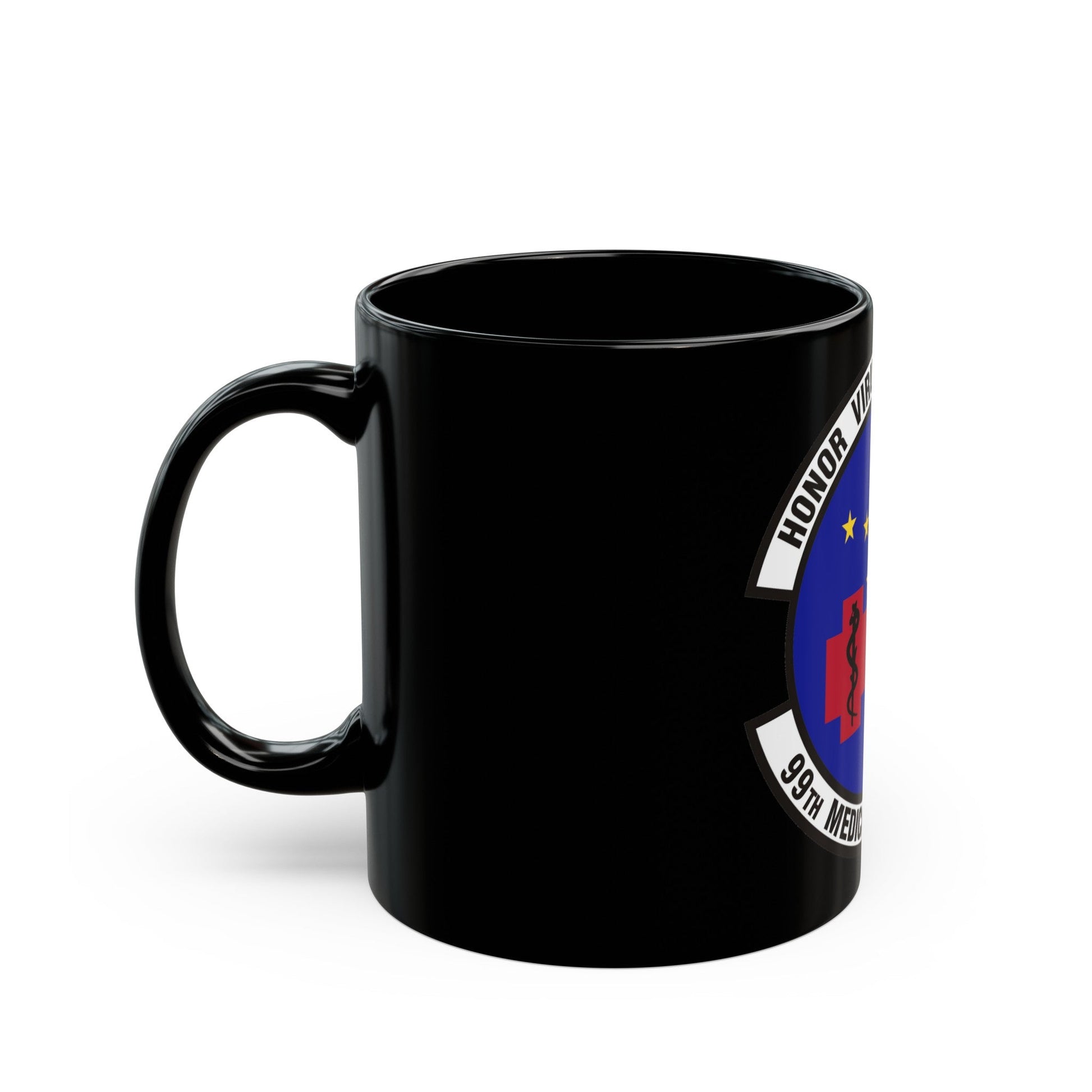 99th Medical Support Squadron (U.S. Air Force) Black Coffee Mug-The Sticker Space