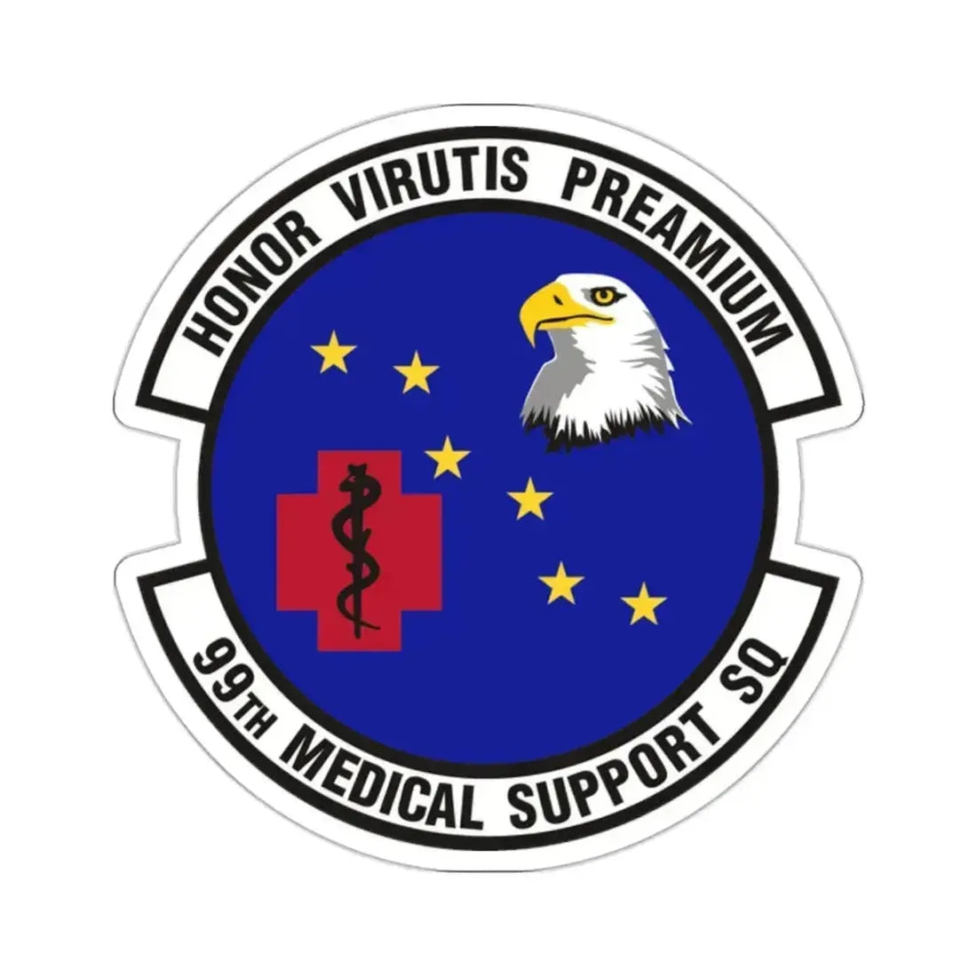 99th Medical Support Squadron (U.S. Air Force) STICKER Vinyl Kiss-Cut Decal 2 Inch White - The Sticker Space