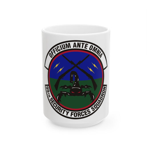 99th Security Forces Squadron (U.S. Air Force) White Coffee Mug-15oz-The Sticker Space