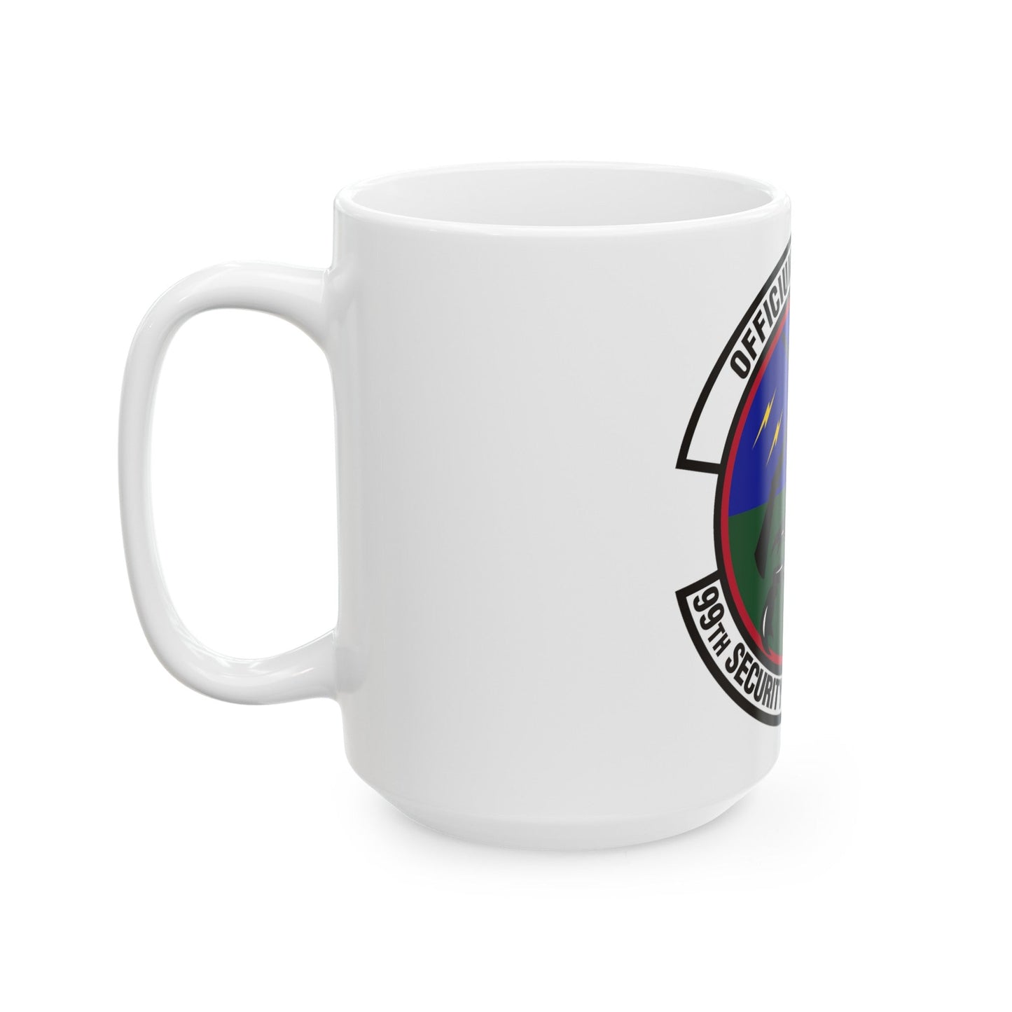 99th Security Forces Squadron (U.S. Air Force) White Coffee Mug-The Sticker Space