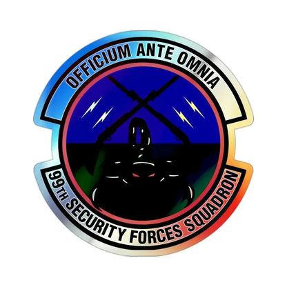 99th Security Forces Squadron (U.S. Air Force) Holographic STICKER Die-Cut Vinyl Decal - The Sticker Space