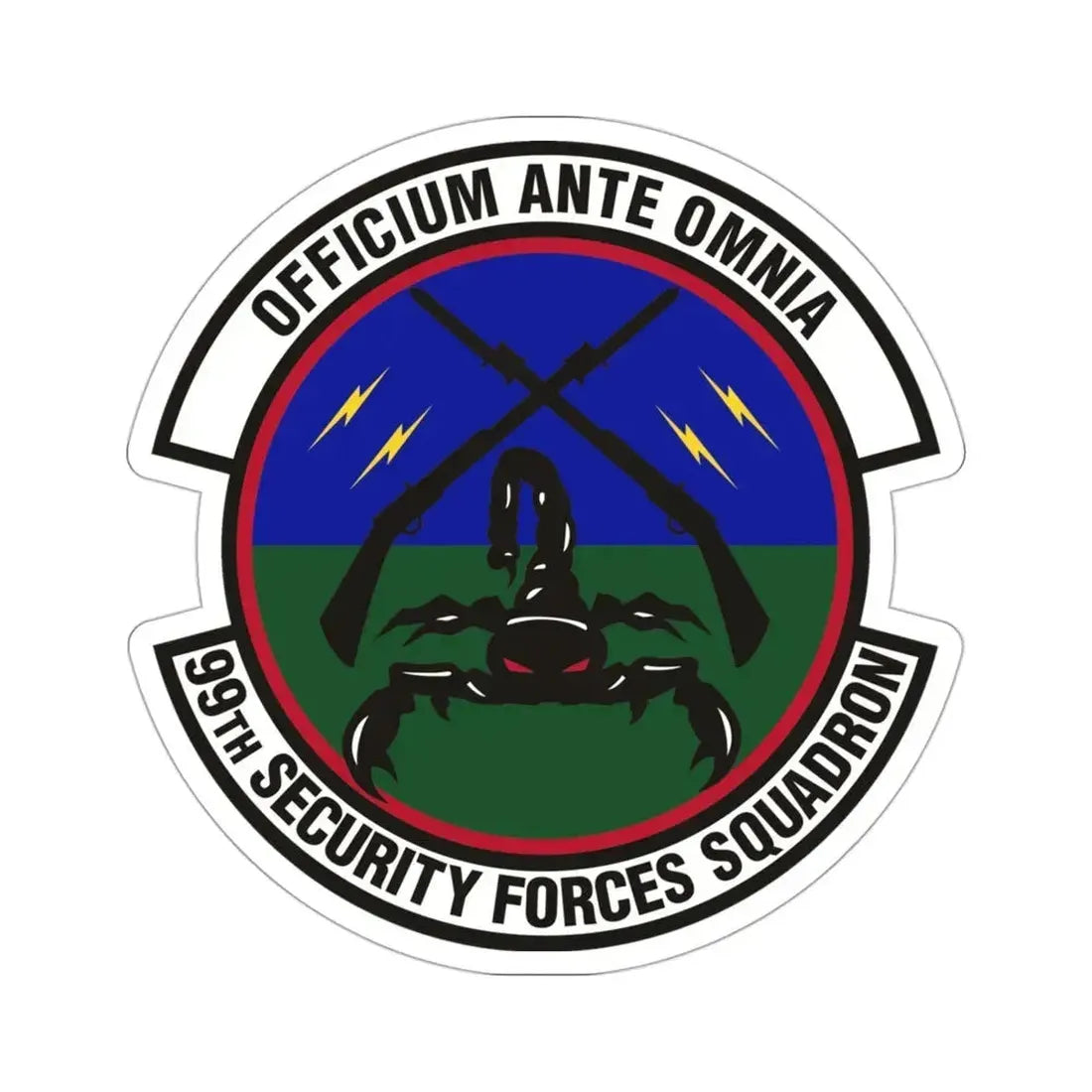 99th Security Forces Squadron (U.S. Air Force) STICKER Vinyl Die-Cut Decal 3 Inch - The Sticker Space