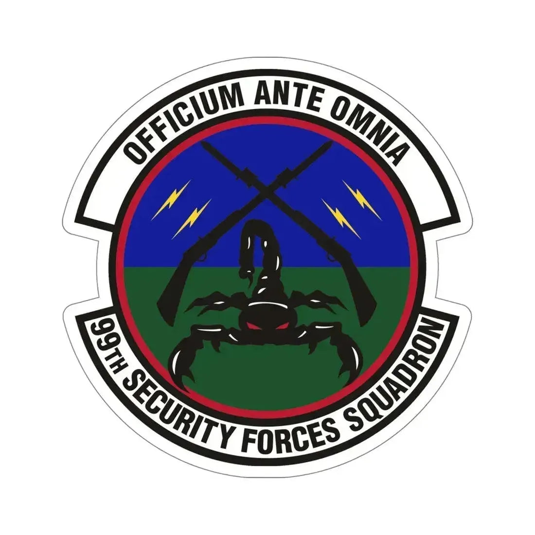 99th Security Forces Squadron (U.S. Air Force) STICKER Vinyl Die-Cut Decal 6 Inch - The Sticker Space