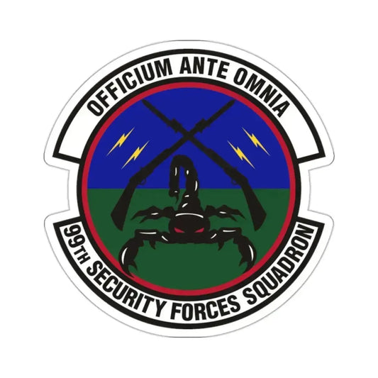 99th Security Forces Squadron (U.S. Air Force) STICKER Vinyl Kiss-Cut Decal 2 Inch White - The Sticker Space