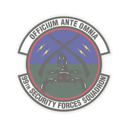 99th Security Forces Squadron (U.S. Air Force) STICKER Vinyl Kiss-Cut Decal 3 Inch Transparent - The Sticker Space