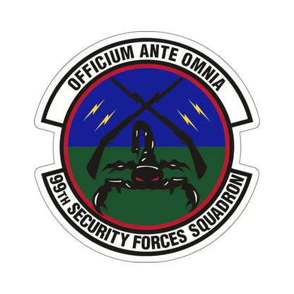 99th Security Forces Squadron (U.S. Air Force) STICKER Vinyl Kiss-Cut Decal 6 Inch White - The Sticker Space