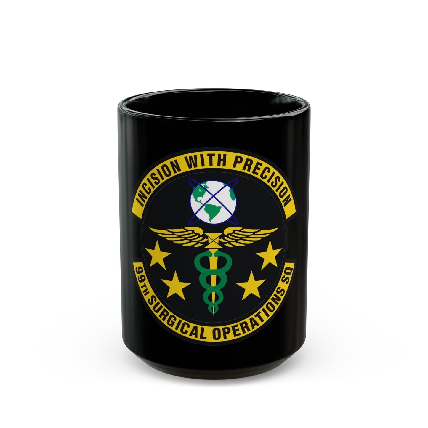 99th Surgical Operations Squadron (U.S. Air Force) Black Coffee Mug-15oz-The Sticker Space