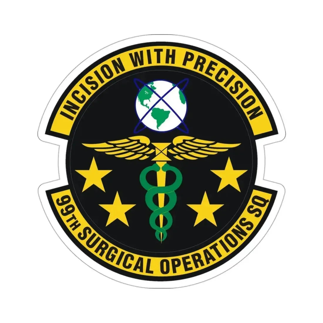 99th Surgical Operations Squadron (U.S. Air Force) STICKER Vinyl Die-Cut Decal 3 Inch - The Sticker Space