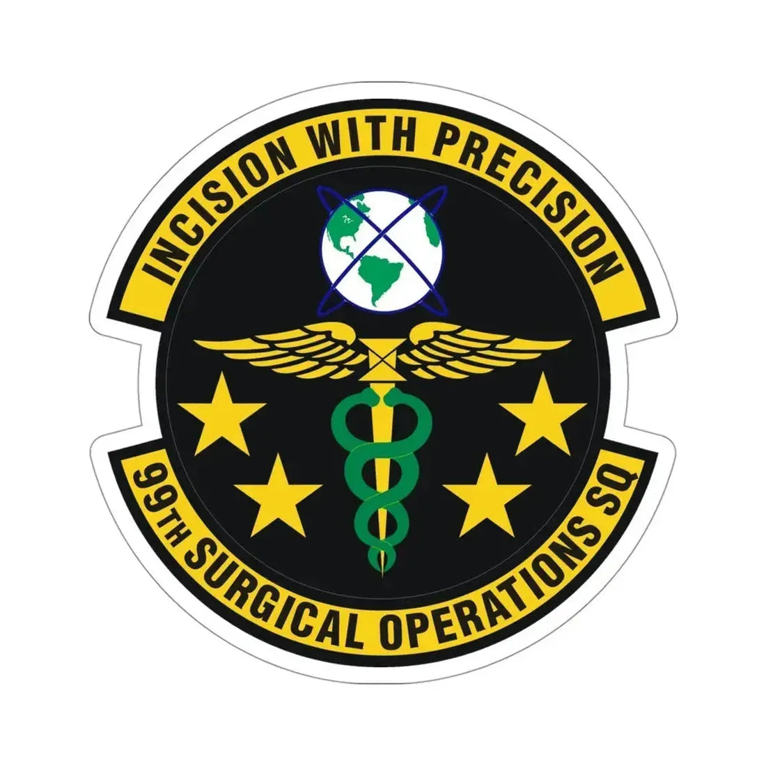 99th Surgical Operations Squadron (U.S. Air Force) STICKER Vinyl Die-Cut Decal 4 Inch - The Sticker Space