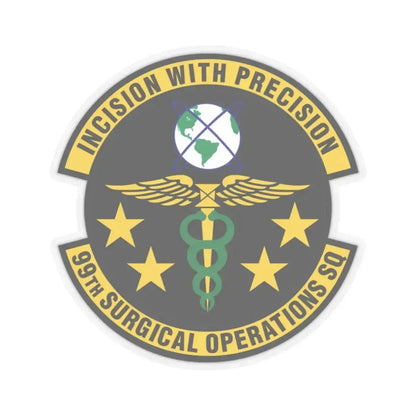 99th Surgical Operations Squadron (U.S. Air Force) STICKER Vinyl Kiss-Cut Decal 2 Inch Transparent - The Sticker Space