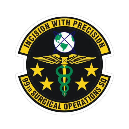 99th Surgical Operations Squadron (U.S. Air Force) STICKER Vinyl Kiss-Cut Decal 4 Inch White - The Sticker Space