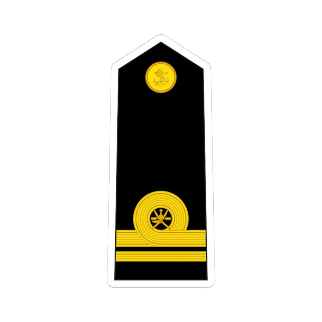 9.RNO SLT1 (Oman) (Military Rank) STICKER Vinyl Kiss-Cut Decal 4 Inch White - The Sticker Space