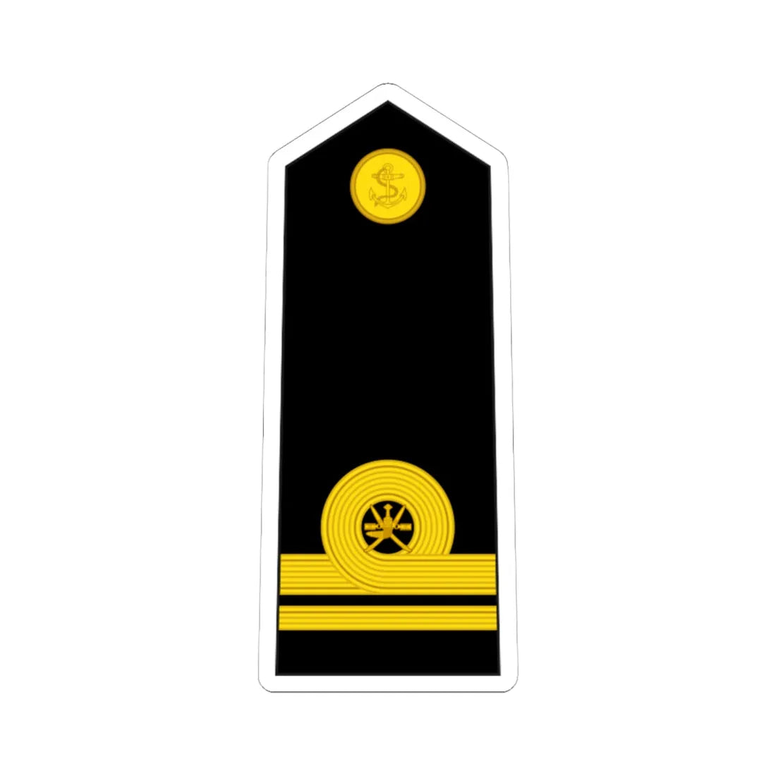 9.RNO SLT1 (Oman) (Military Rank) STICKER Vinyl Kiss-Cut Decal 6 Inch White - The Sticker Space