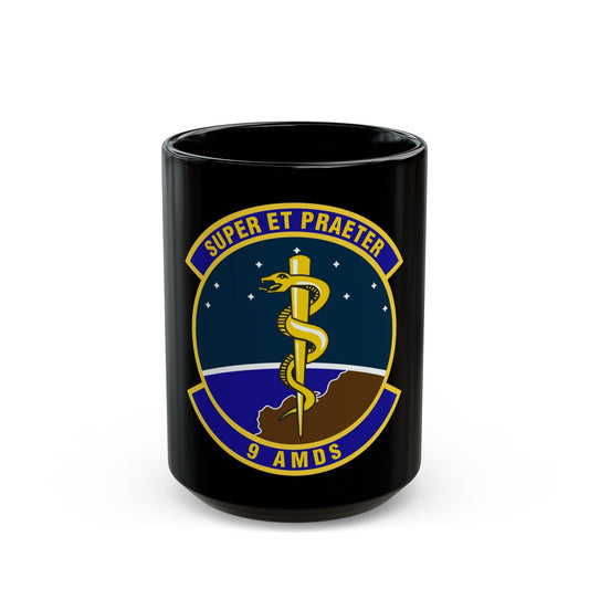 9th Aerospace Medicine Squadron (U.S. Air Force) Black Coffee Mug-15oz-The Sticker Space