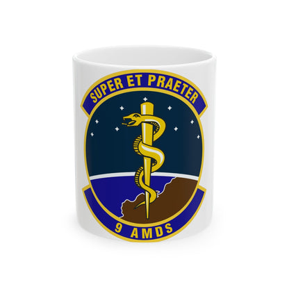 9th Aerospace Medicine Squadron (U.S. Air Force) White Coffee Mug-11oz-The Sticker Space