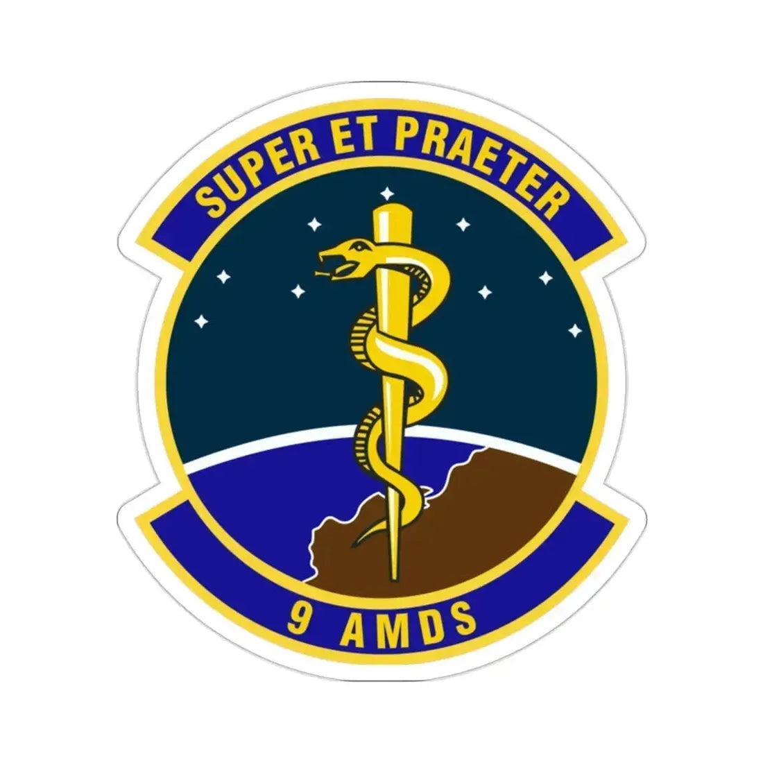 9th Aerospace Medicine Squadron (U.S. Air Force) STICKER Vinyl Die-Cut Decal 2 Inch - The Sticker Space
