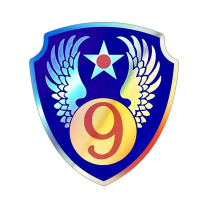 9th Air Force (U.S. Army) Holographic STICKER Die-Cut Vinyl Decal 6 Inch Holographic - The Sticker Space