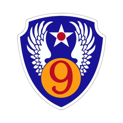9th Air Force (U.S. Army) STICKER Vinyl Kiss-Cut Decal 3 Inch White - The Sticker Space