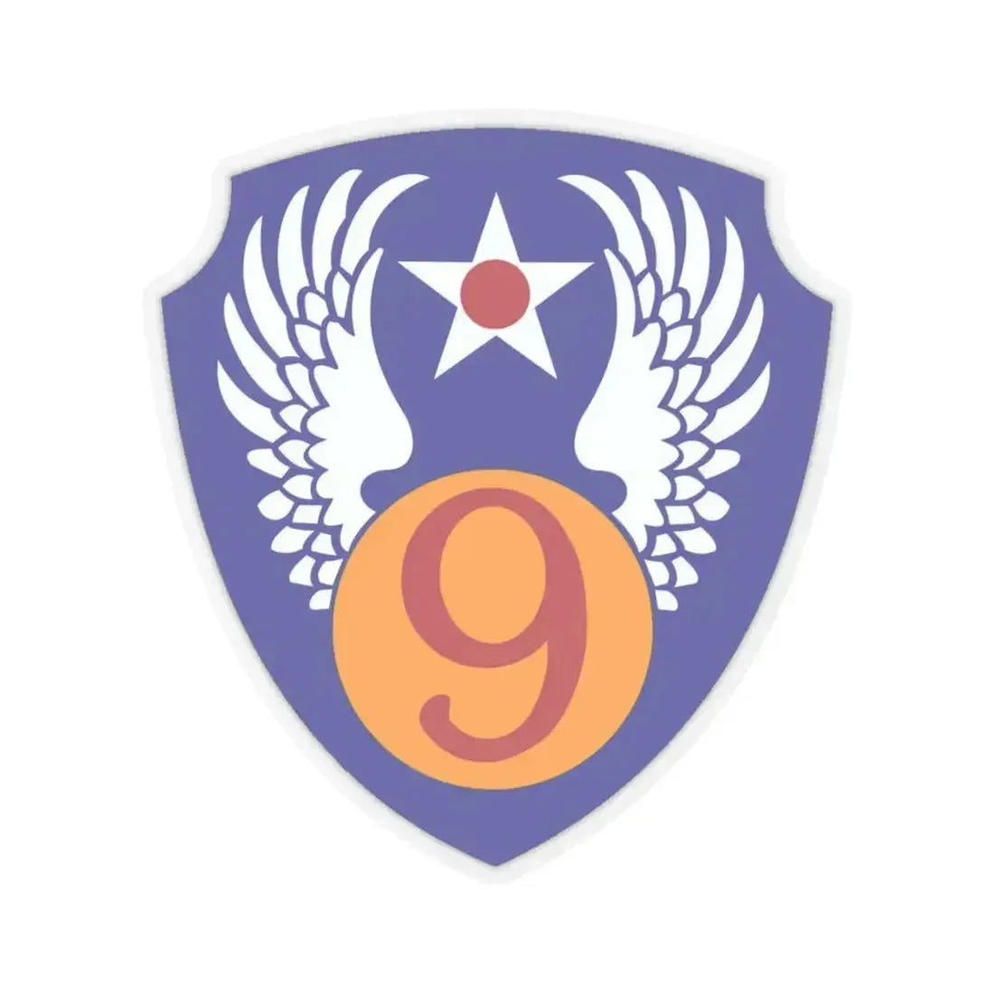 9th Air Force (U.S. Army) STICKER Vinyl Kiss-Cut Decal 4 Inch Transparent - The Sticker Space