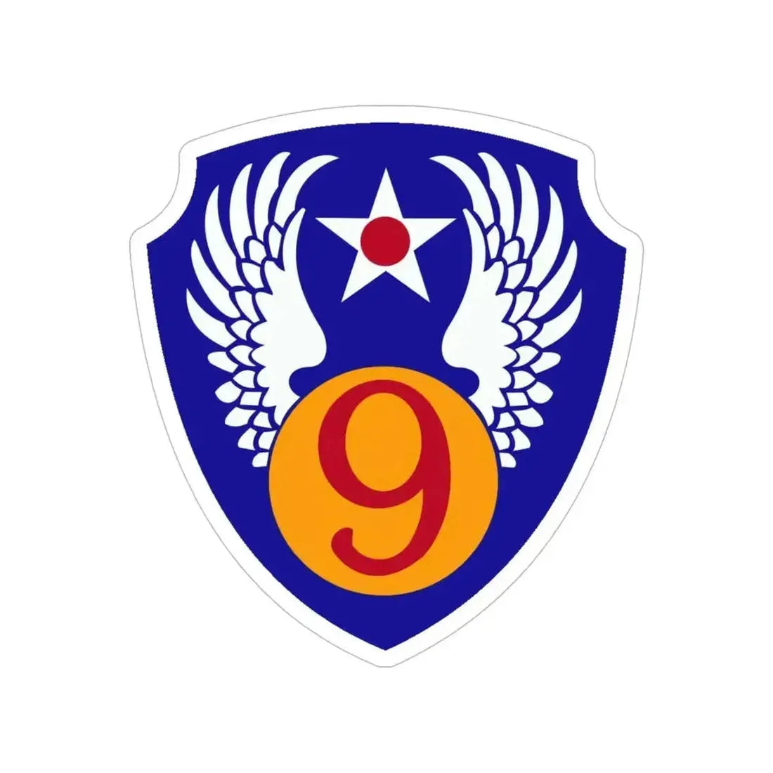 9th Air Force (U.S. Army) Transparent STICKER Die-Cut Vinyl Decal 6 Inch - The Sticker Space