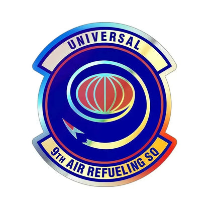 9th Air Refueling Squadron (U.S. Air Force) Holographic STICKER Die-Cut Vinyl Decal 5 Inch - The Sticker Space