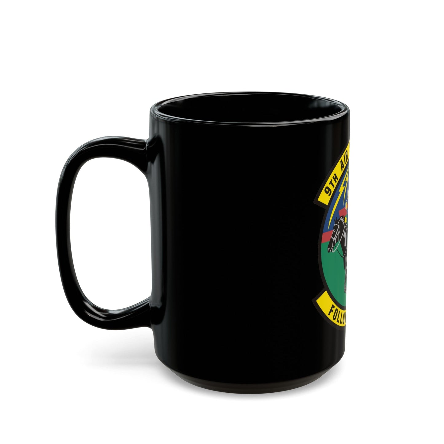 9th Air Support Operations Squadron (U.S. Air Force) Black Coffee Mug-The Sticker Space