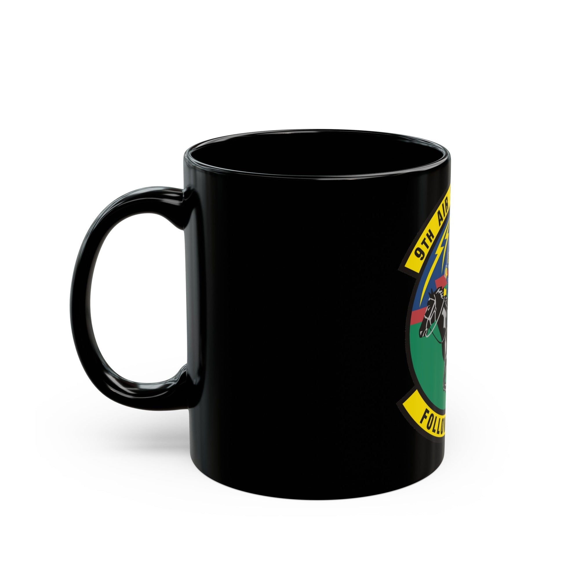 9th Air Support Operations Squadron (U.S. Air Force) Black Coffee Mug-The Sticker Space