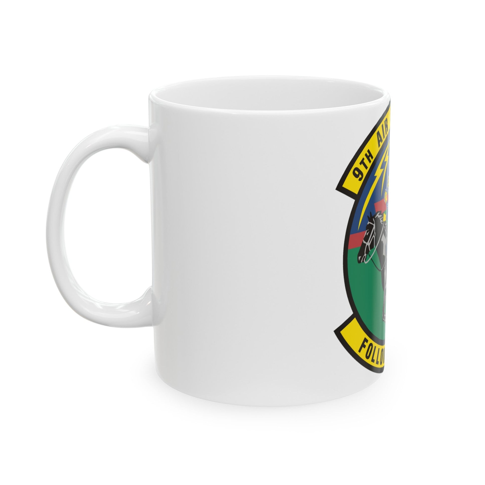 9th Air Support Operations Squadron (U.S. Air Force) White Coffee Mug-The Sticker Space