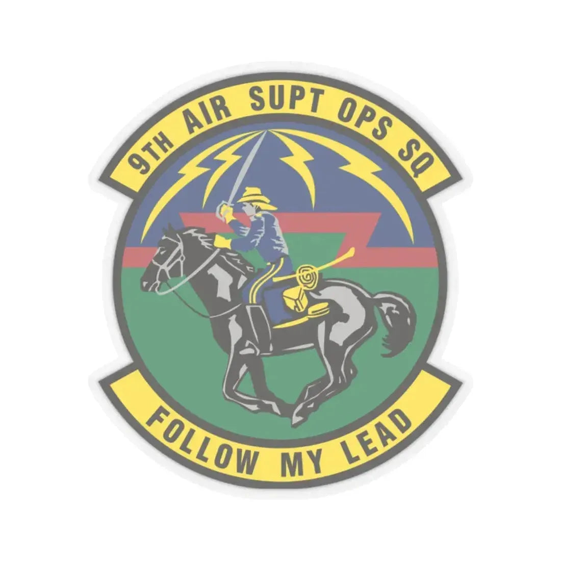 9th Air Support Operations Squadron (U.S. Air Force) STICKER Vinyl Kiss-Cut Decal 2 Inch Transparent - The Sticker Space